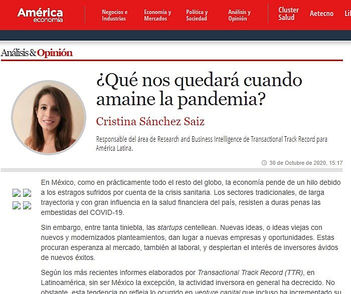 Qu nos quedar cuando amaine la pandemia?